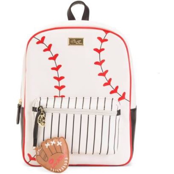 baseball print backpack